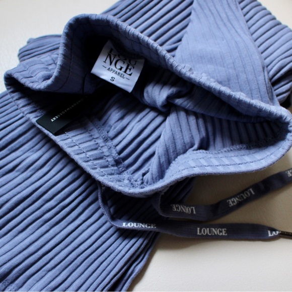 Lounge Apparel Ribbed Leggings in Smoked Blue size Small - Picture 4 of 4